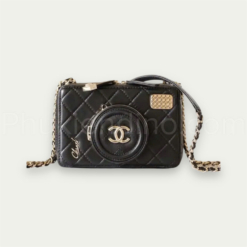 Túi Chanel 24 Camera Da Lambskin Black Size 19